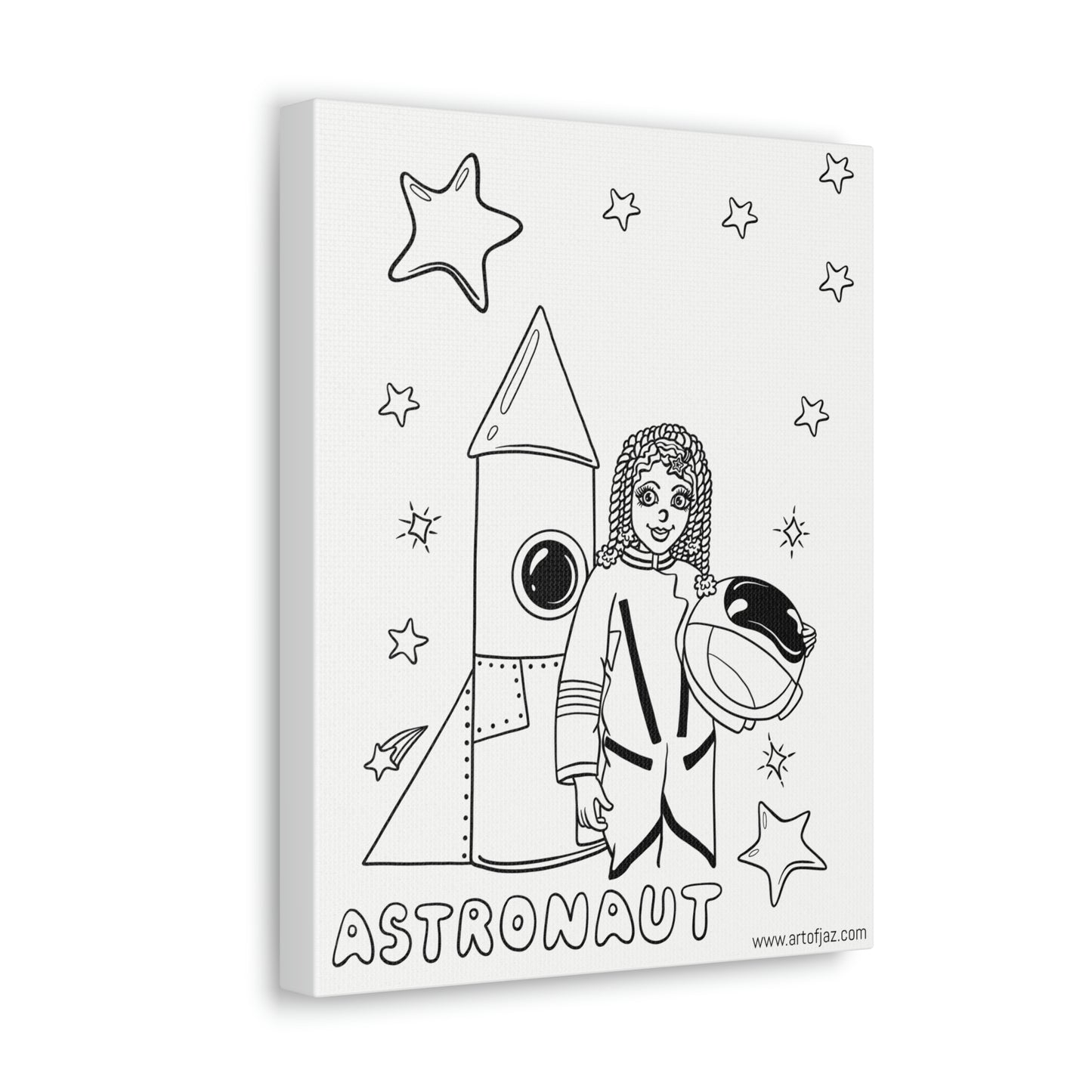 Astronaut (Girl) Painting Canvas