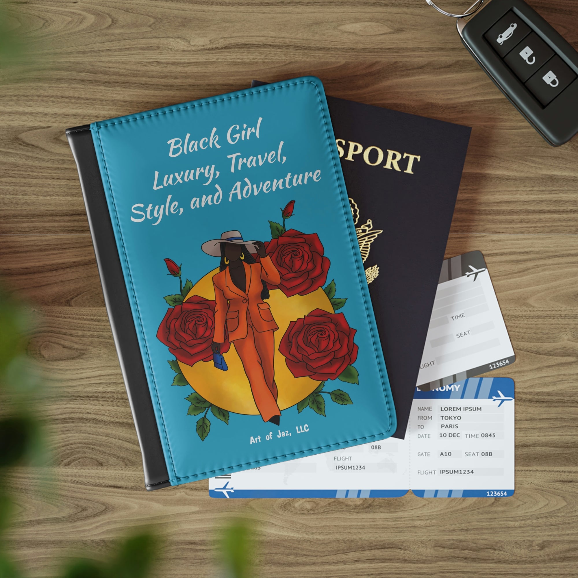 Black Girl Lux Passport Cover