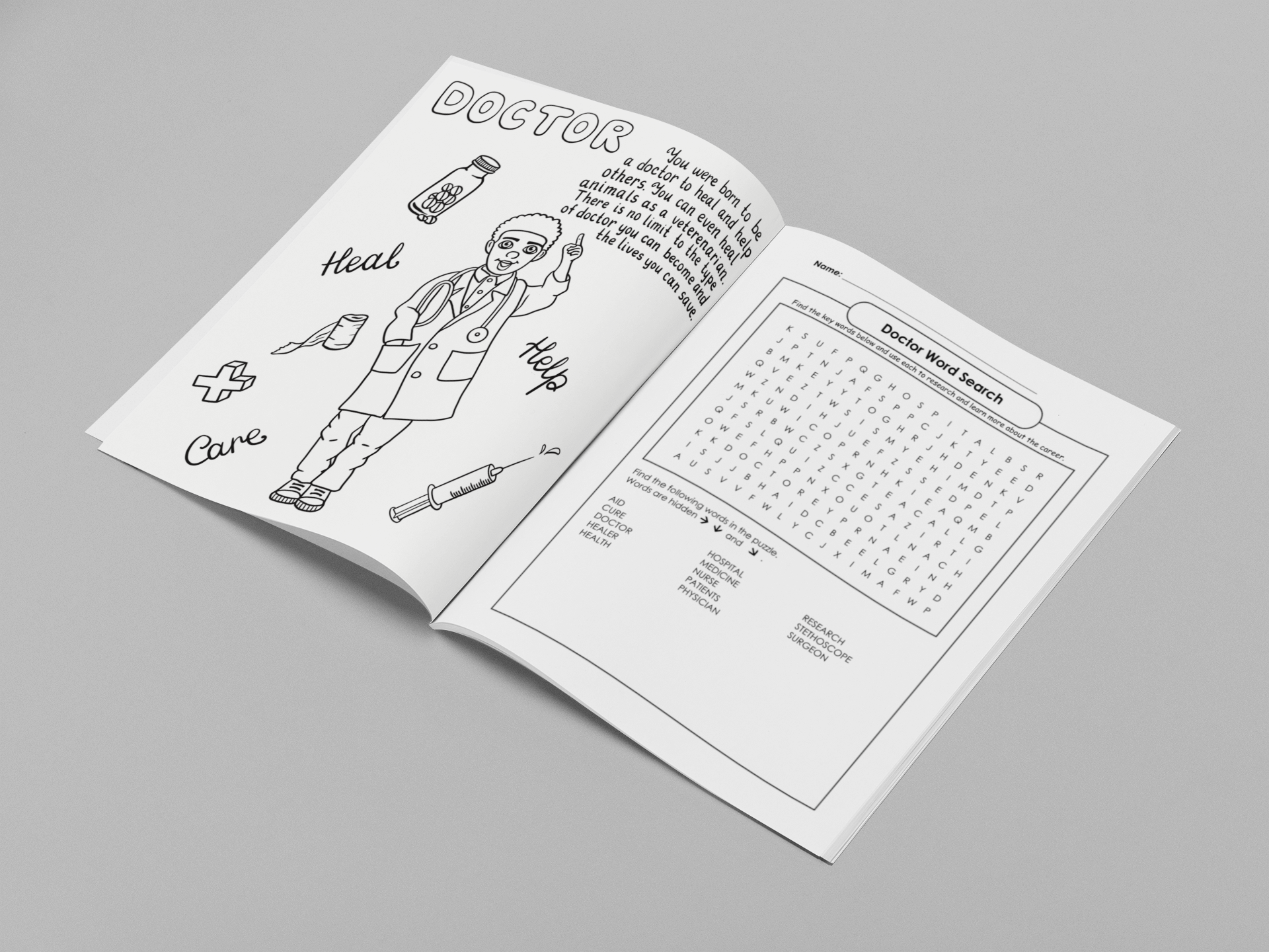 Color Your Way- Career Coloring Book (For Boys) w/ Crayons