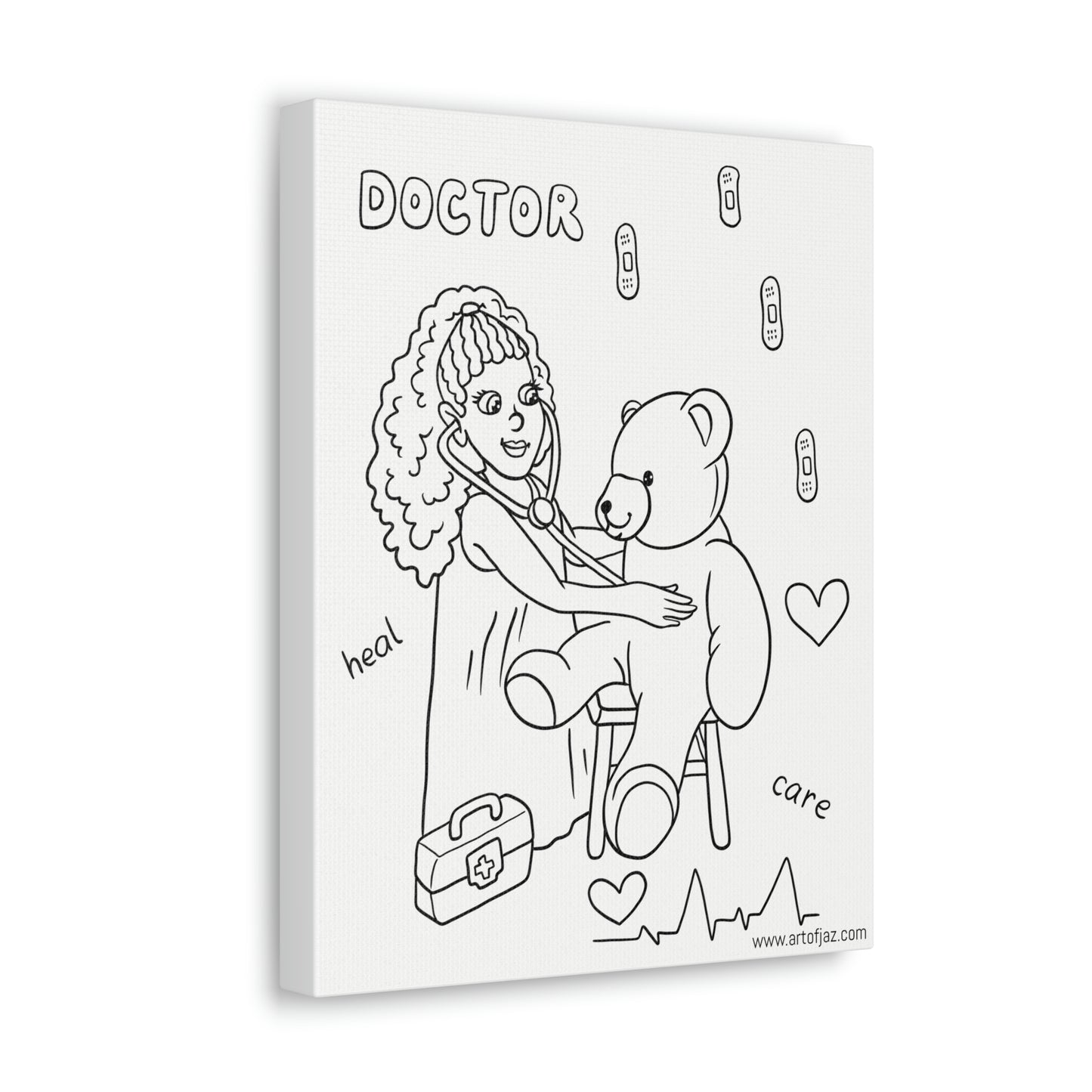 Doctor (Girl) Painting Canvas
