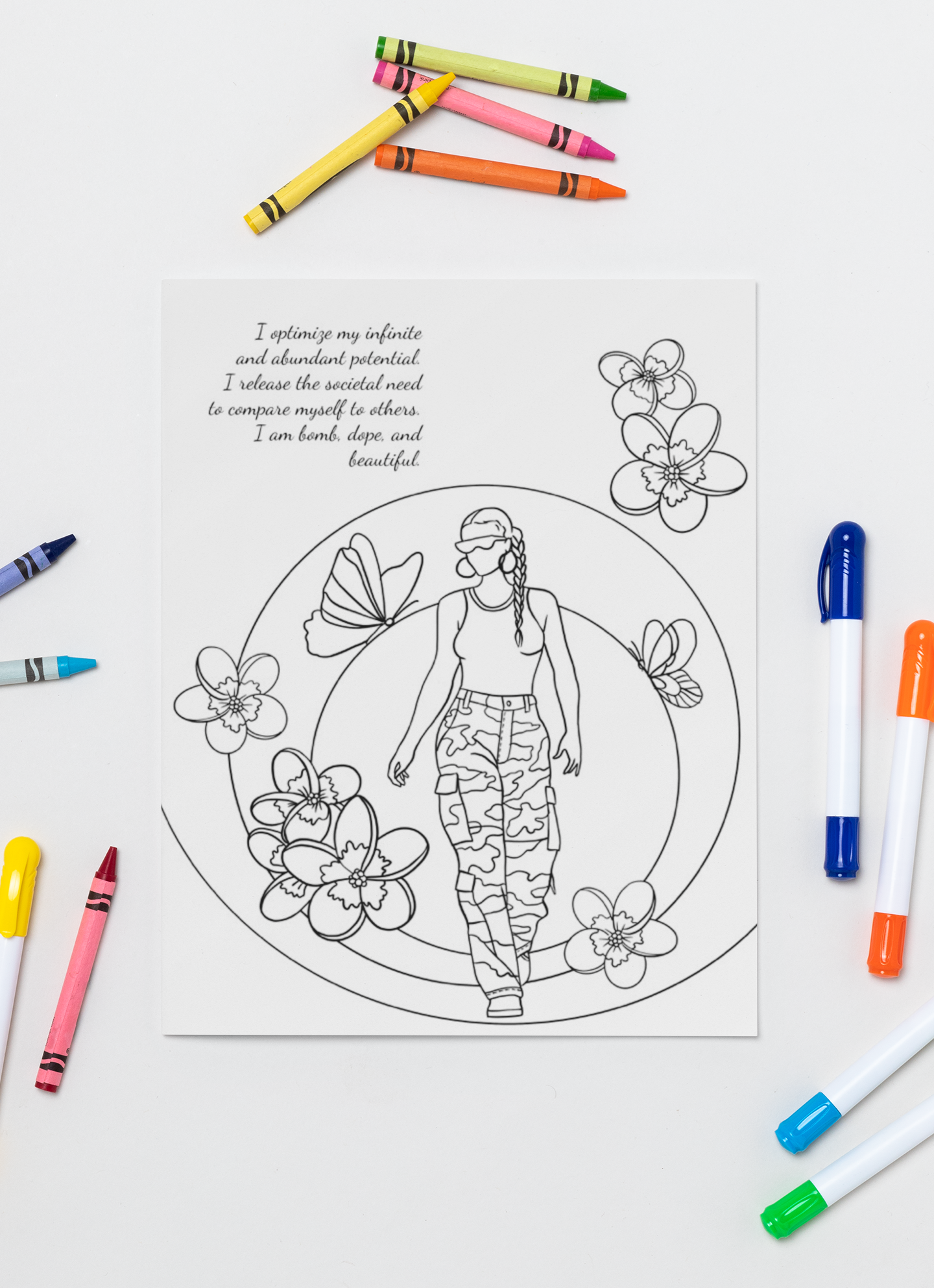 Abundance In Color- Affirmation Coloring Book