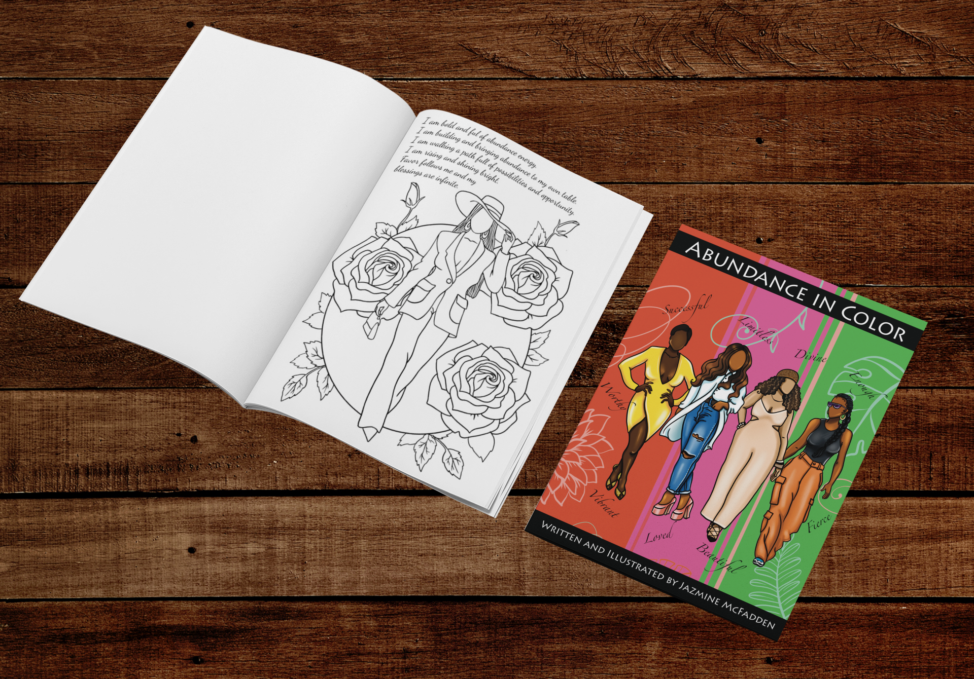 Abundance In Color- Affirmation Coloring Book